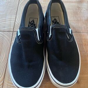 Vans Slip-On Sneakers in Black and White